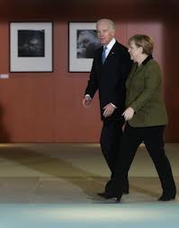 Angie Merkel + Joe Biden